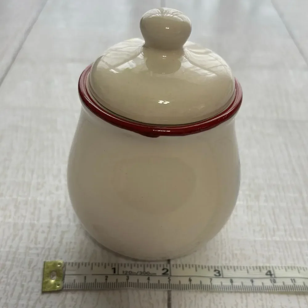 Vintage Royal Seasons Snowman Stoneware Sugar & Creamer Set